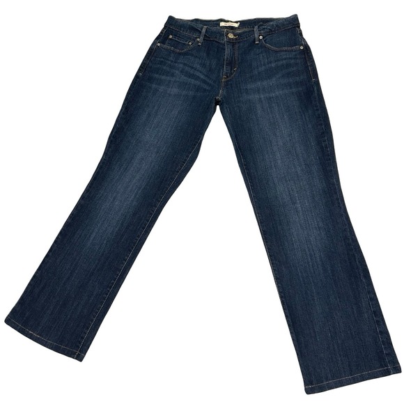 Levi's Denim - Levis 505 Straight Leg Jeans Womens 30 Dark Wash Blue Denim 15505-0111